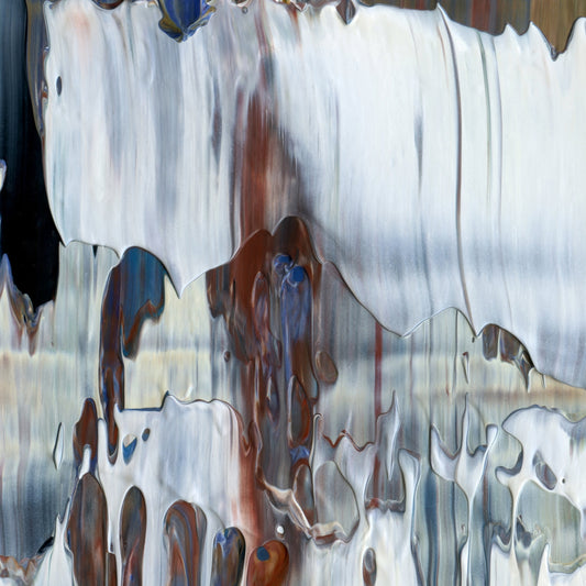Mother's Toaster's Toasted E4 is an abstract oil-on-canvas artwork, a fractal of its parent painting Mother's Toaster's Toasted created by Anna Judd for the Scales Collection.
