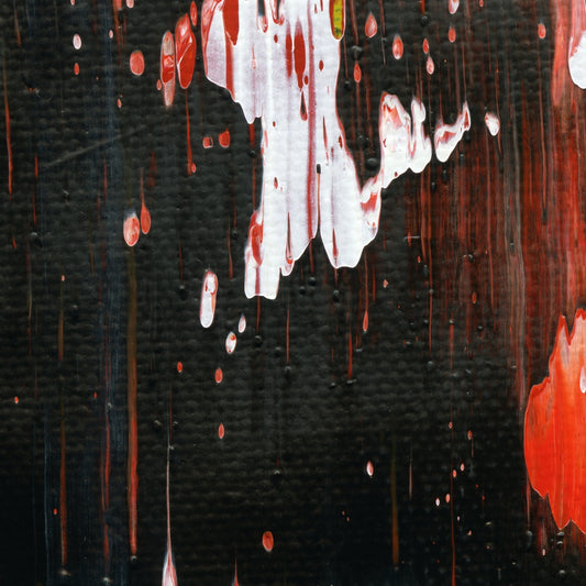 My Undying Love D2 is an abstract oil-on-canvas artwork, a fractal of its parent painting My Undying Love created by Anna Judd for the Scales Collection.