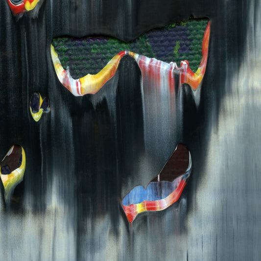 My Vapid Fantasy B3 is an abstract oil-on-canvas artwork, a fractal of its parent painting My Vapid Fantasy created by Anna Judd for the Scales Collection.
