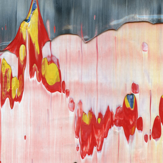 My Vapid Fantasy D2 is an abstract oil-on-canvas artwork, a fractal of its parent painting My Vapid Fantasy created by Anna Judd for the Scales Collection.