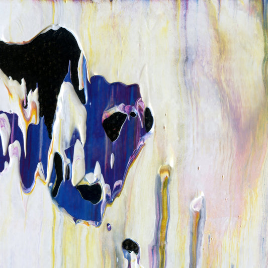 Naval Introspection A5 is an abstract oil-on-canvas artwork, a fractal of its parent painting Naval Introspection created by Anna Judd for the Scales Collection.