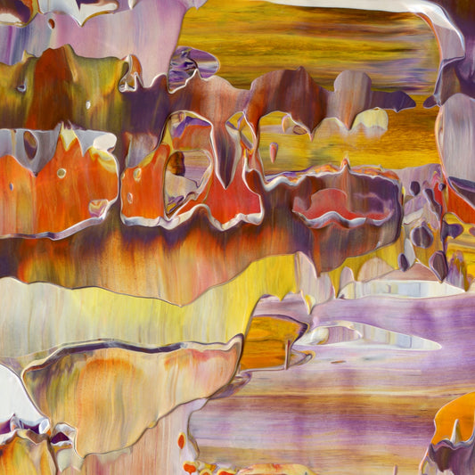 Neuroplastic Summer A5 is an abstract oil-on-canvas artwork, a fractal of its parent painting Neuroplastic Summer created by Anna Judd for the Scales Collection.