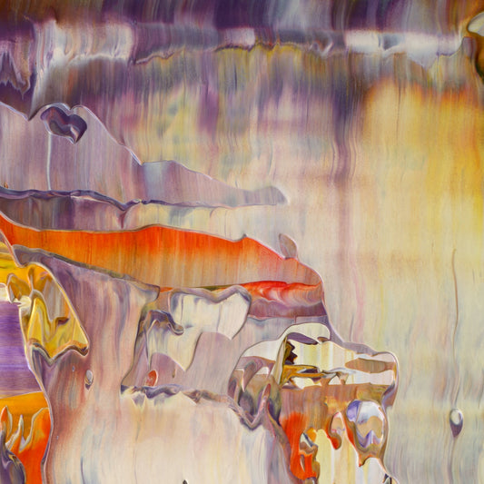 Neuroplastic Summer A6 is an abstract oil-on-canvas artwork, a fractal of its parent painting Neuroplastic Summer created by Anna Judd for the Scales Collection.