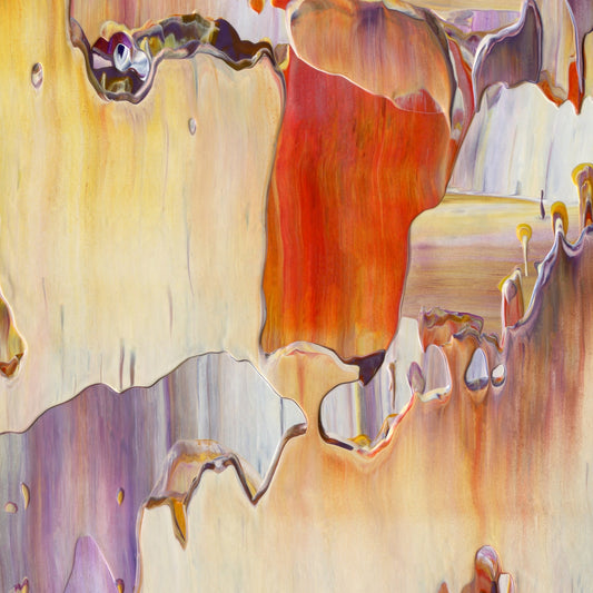 Neuroplastic Summer B5 is an abstract oil-on-canvas artwork, a fractal of its parent painting Neuroplastic Summer created by Anna Judd for the Scales Collection.