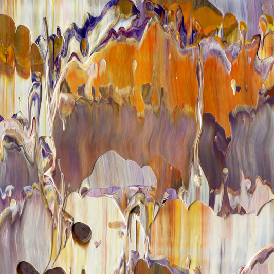 Neuroplastic Summer C4 is an abstract oil-on-canvas artwork, a fractal of its parent painting Neuroplastic Summer created by Anna Judd for the Scales Collection.