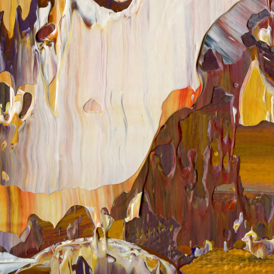 Neuroplastic Summer D2 is an abstract oil-on-canvas artwork, a fractal of its parent painting Neuroplastic Summer created by Anna Judd for the Scales Collection.