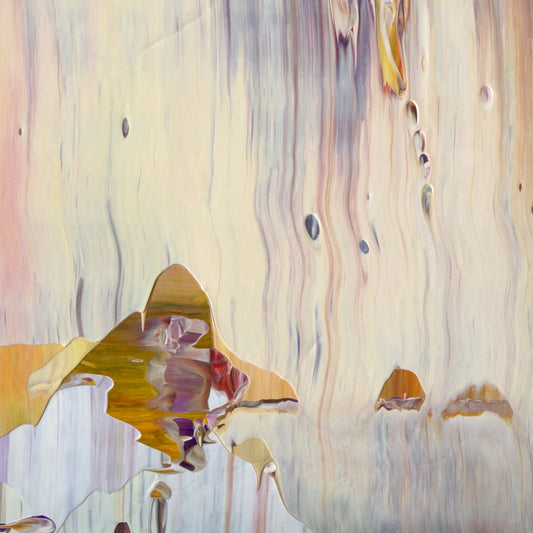 Neuroplastic Summer D5 is an abstract oil-on-canvas artwork, a fractal of its parent painting Neuroplastic Summer created by Anna Judd for the Scales Collection.