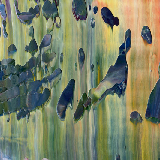Non Local Hegemony C1 is an abstract oil-on-canvas artwork, a fractal of its parent painting Non Local Hegemony created by Anna Judd for the Scales Collection.