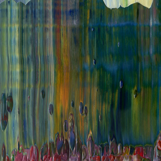 Non Local Hegemony D3 is an abstract oil-on-canvas artwork, a fractal of its parent painting Non Local Hegemony created by Anna Judd for the Scales Collection.