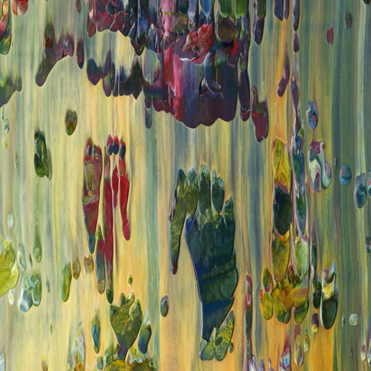 Non Local Hegemony E2 is an abstract oil-on-canvas artwork, a fractal of its parent painting Non Local Hegemony created by Anna Judd for the Scales Collection.