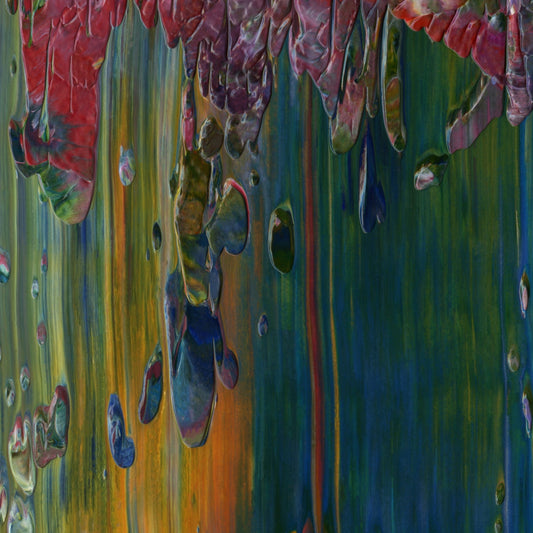 Non Local Hegemony E3 is an abstract oil-on-canvas artwork, a fractal of its parent painting Non Local Hegemony created by Anna Judd for the Scales Collection.