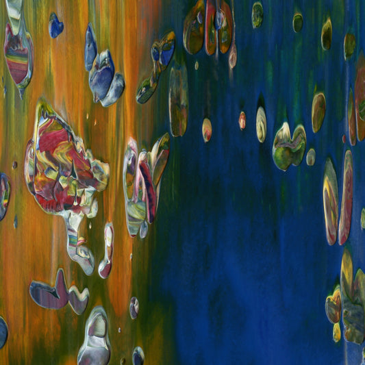 Non Local Hegemony F3 is an abstract oil-on-canvas artwork, a fractal of its parent painting Non Local Hegemony created by Anna Judd for the Scales Collection.
