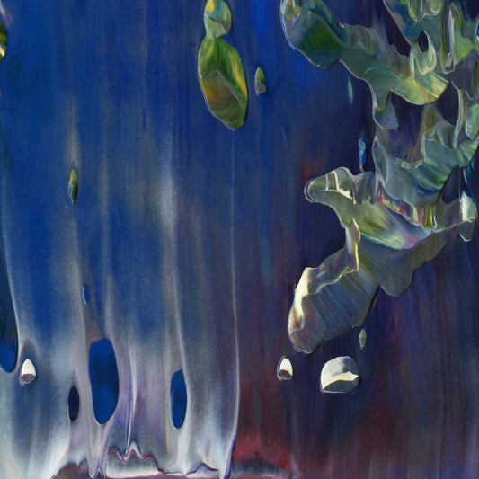 Non Local Hegemony G4 is an abstract oil-on-canvas artwork, a fractal of its parent painting Non Local Hegemony created by Anna Judd for the Scales Collection.
