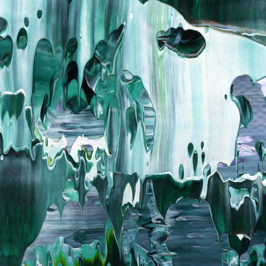 Nostalgia For Mirages B5 is an abstract oil-on-canvas artwork, a fractal of its parent painting Nostalgia For Mirages created by Anna Judd for the Scales Collection.