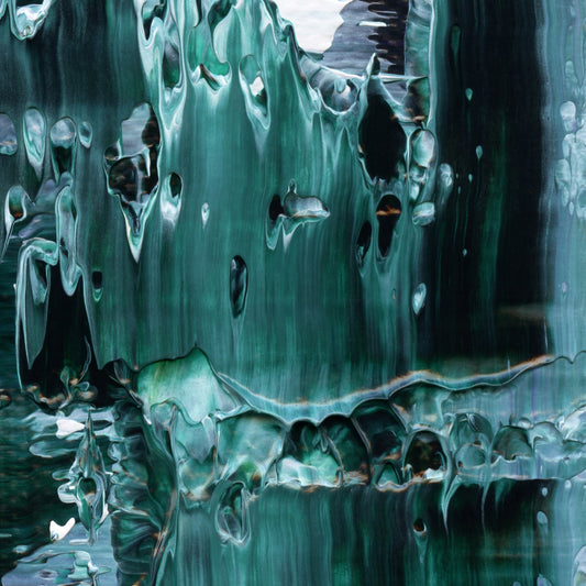 Nostalgia For Mirages D6 is an abstract oil-on-canvas artwork, a fractal of its parent painting Nostalgia For Mirages created by Anna Judd for the Scales Collection.