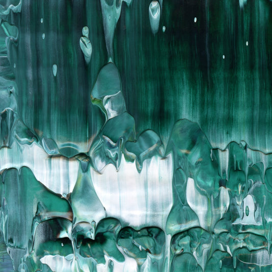 Nostalgia For Mirages E1 is an abstract oil-on-canvas artwork, a fractal of its parent painting Nostalgia For Mirages created by Anna Judd for the Scales Collection.