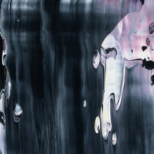 Objects May Be Closer A1 is an abstract oil-on-canvas artwork, a fractal of its parent painting Objects May Be Closer created by Anna Judd for the Scales Collection.