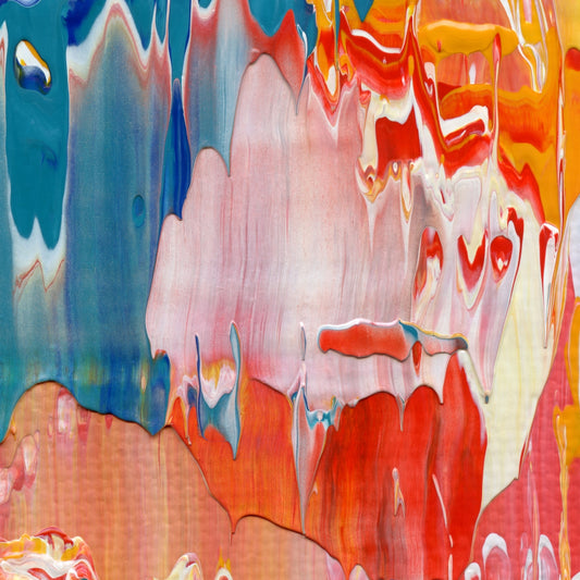 Ocular Honeytrap B3 is an abstract oil-on-canvas artwork, a fractal of its parent painting Ocular Honeytrap created by Anna Judd for the Scales Collection.
