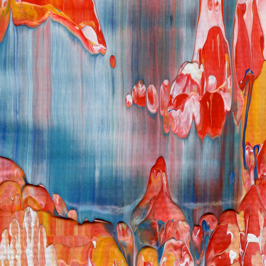 Ocular Honeytrap D1 is an abstract oil-on-canvas artwork, a fractal of its parent painting Ocular Honeytrap created by Anna Judd for the Scales Collection.