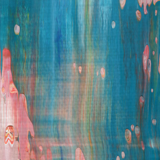 Ocular Honeytrap D4 is an abstract oil-on-canvas artwork, a fractal of its parent painting Ocular Honeytrap created by Anna Judd for the Scales Collection.