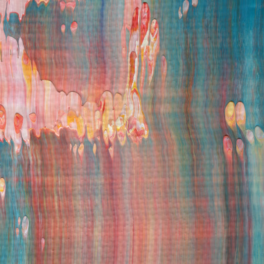 Ocular Honeytrap E4 is an abstract oil-on-canvas artwork, a fractal of its parent painting Ocular Honeytrap created by Anna Judd for the Scales Collection.