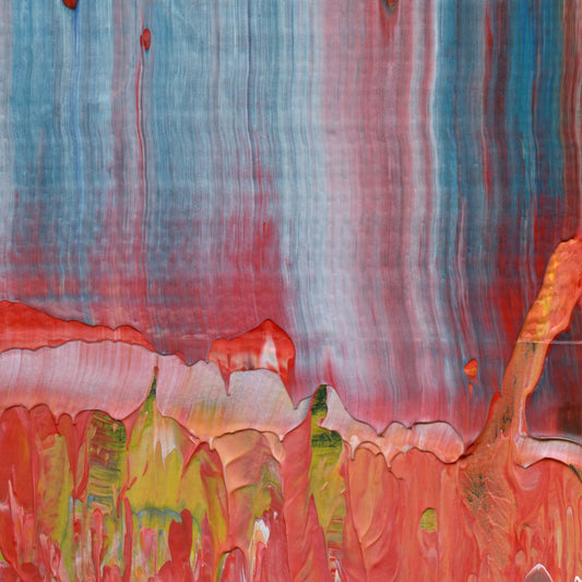 Ocular Honeytrap F1 is an abstract oil-on-canvas artwork, a fractal of its parent painting Ocular Honeytrap created by Anna Judd for the Scales Collection.