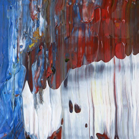 Ode to Common Things A1 is an abstract oil-on-canvas artwork, a fractal of its parent painting Ode to Common Things created by Anna Judd for the Scales Collection.
