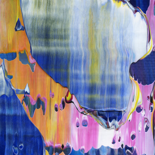One Thousand Unspoken Apologies B3 is an abstract oil-on-canvas artwork, a fractal of its parent painting One Thousand Unspoken Apologies created by Anna Judd for the Scales Collection.
