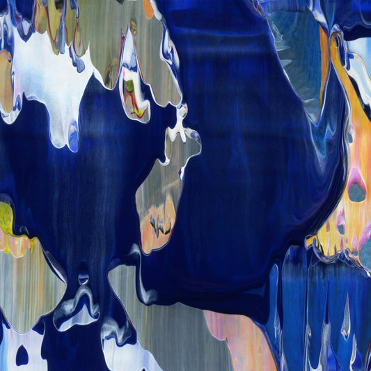 One Thousand Unspoken Apologies C2 is an abstract oil-on-canvas artwork, a fractal of its parent painting One Thousand Unspoken Apologies created by Anna Judd for the Scales Collection.