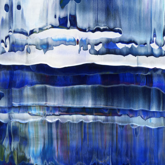 One Thousand Unspoken Apologies E1 is an abstract oil-on-canvas artwork, a fractal of its parent painting One Thousand Unspoken Apologies created by Anna Judd for the Scales Collection.