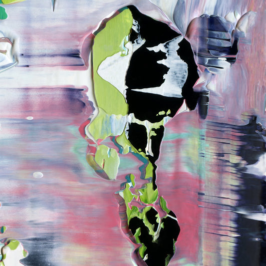 Open Heart Surety C5 is an abstract oil-on-canvas artwork, a fractal of its parent painting Open Heart Surety created by Anna Judd for the Scales Collection.