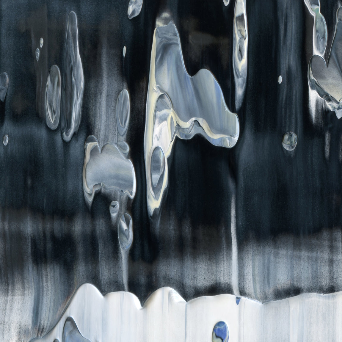 Overwriting Leitmotifs A1 is an abstract oil-on-canvas artwork, a fractal of its parent painting Overwriting Leitmotifs created by Anna Judd for the Scales Collection.