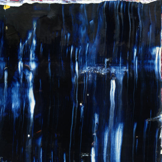 Pagoda Road A4 is an abstract oil-on-canvas artwork, a fractal of its parent painting Pagoda Road created by Anna Judd for the Scales Collection.