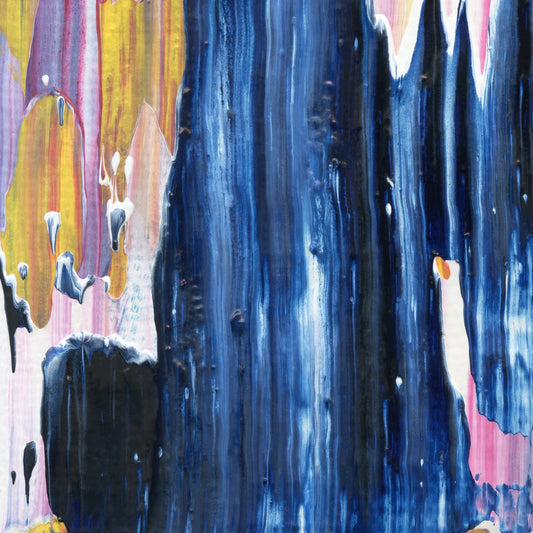 Pagoda Road C2 is an abstract oil-on-canvas artwork, a fractal of its parent painting Pagoda Road created by Anna Judd for the Scales Collection.