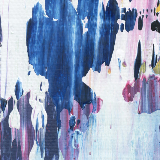 Pagoda Road D1 is an abstract oil-on-canvas artwork, a fractal of its parent painting Pagoda Road created by Anna Judd for the Scales Collection.