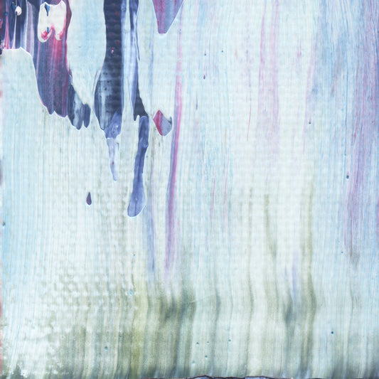 Pagoda Road E1 is an abstract oil-on-canvas artwork, a fractal of its parent painting Pagoda Road created by Anna Judd for the Scales Collection.