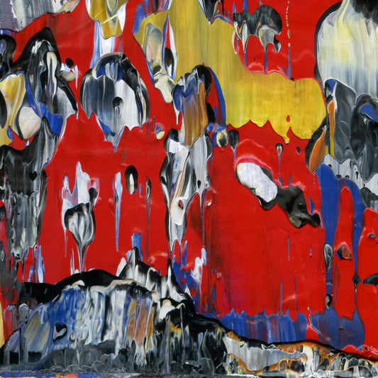 Pandora's Unbecoming D1 is an abstract oil-on-canvas artwork, a fractal of its parent painting Pandora's Unbecoming created by Anna Judd for the Scales Collection.