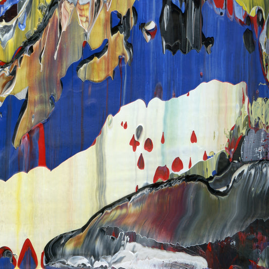 Pandora's Unbecoming D4 is an abstract oil-on-canvas artwork, a fractal of its parent painting Pandora's Unbecoming created by Anna Judd for the Scales Collection.