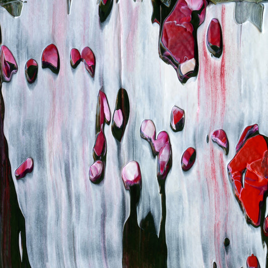 Paul Is Dead B2 is an abstract oil-on-canvas artwork, a fractal of its parent painting Paul Is Dead created by Anna Judd for the Scales Collection.