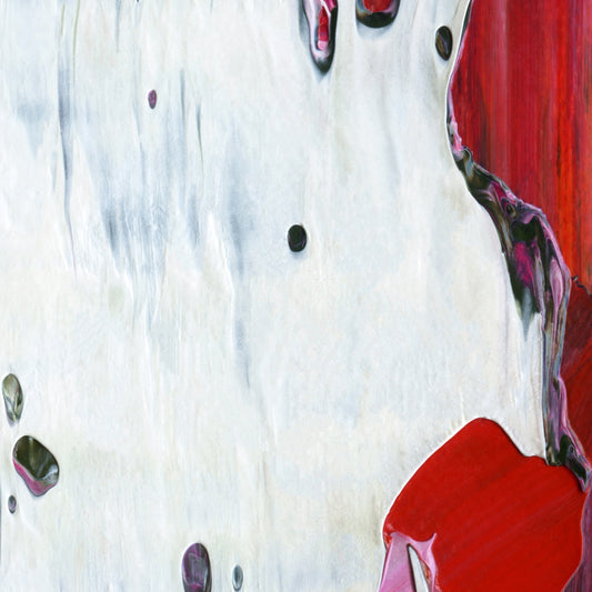 Paul Is Dead D3 is an abstract oil-on-canvas artwork, a fractal of its parent painting Paul Is Dead created by Anna Judd for the Scales Collection.