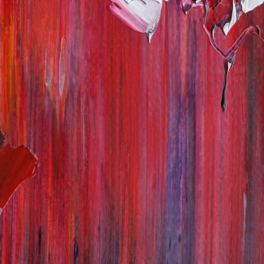 Paul Is Dead D4 is an abstract oil-on-canvas artwork, a fractal of its parent painting Paul Is Dead created by Anna Judd for the Scales Collection.