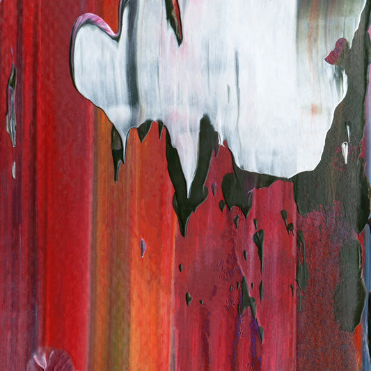 Paul Is Dead D5 is an abstract oil-on-canvas artwork, a fractal of its parent painting Paul Is Dead created by Anna Judd for the Scales Collection.