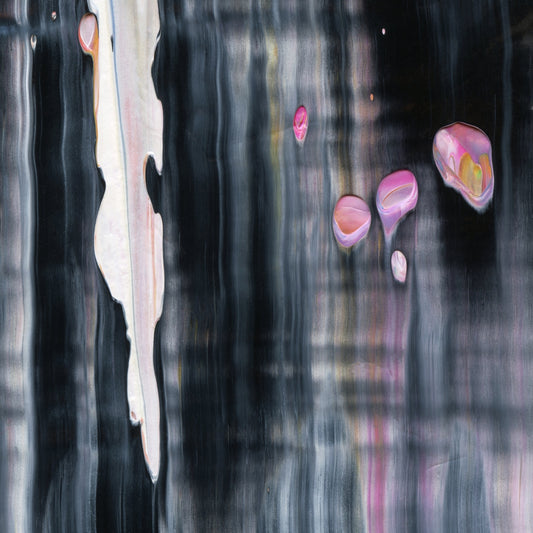 Perfidious Virtues B2 is an abstract oil-on-canvas artwork, a fractal of its parent painting Perfidious Virtues created by Anna Judd for the Scales Collection.