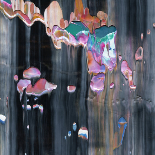 Perfidious Virtues D2 is an abstract oil-on-canvas artwork, a fractal of its parent painting Perfidious Virtues created by Anna Judd for the Scales Collection.