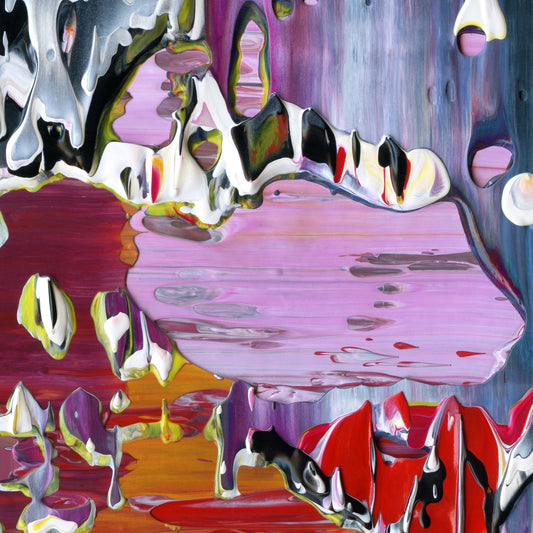Perfunctory Revolt C3 is an abstract oil-on-canvas artwork, a fractal of its parent painting Perfunctory Revolt created by Anna Judd for the Scales Collection.