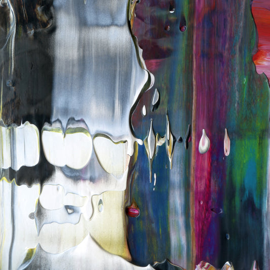 Perfunctory Revolt D1 is an abstract oil-on-canvas artwork, a fractal of its parent painting Perfunctory Revolt created by Anna Judd for the Scales Collection.