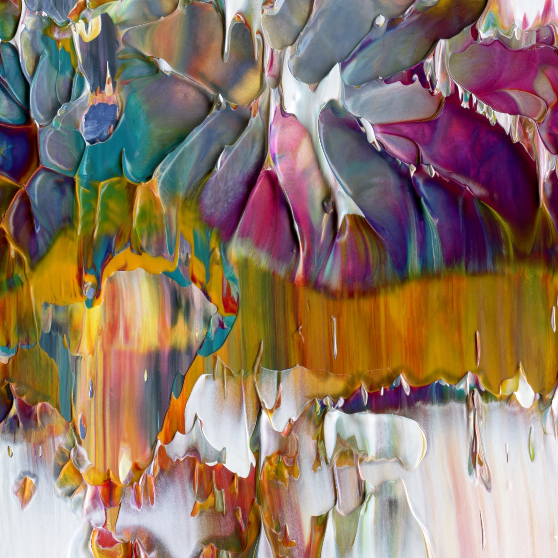 Perpetual Amnesia C1 is an abstract oil-on-canvas artwork, a fractal of its parent painting Perpetual Amnesia created by Anna Judd for the Scales Collection.