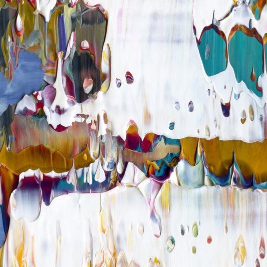 Perpetual Amnesia C3 is an abstract oil-on-canvas artwork, a fractal of its parent painting Perpetual Amnesia created by Anna Judd for the Scales Collection.