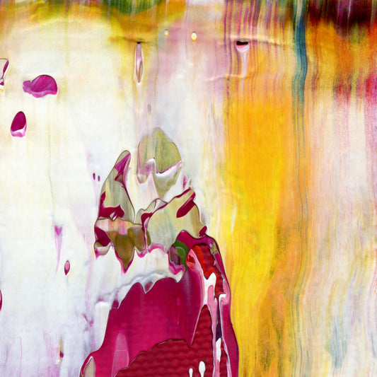 Persephone's Discontent A4 is an abstract oil-on-canvas artwork, a fractal of its parent painting Persephone's Discontent created by Anna Judd for the Scales Collection.