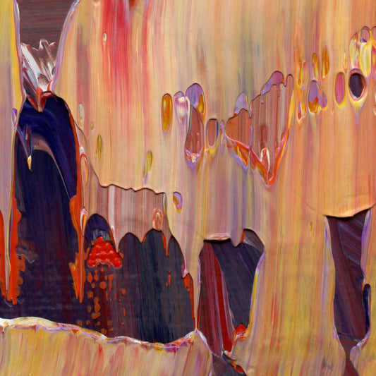 Petaling Away F3 is an abstract oil-on-canvas artwork, a fractal of its parent painting Petaling Away created by Anna Judd for the Scales Collection.
